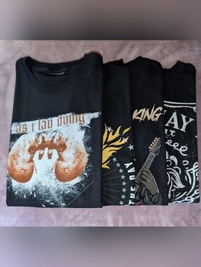 Bundle Of Graphic Tee T Shirts Bundle (4) Metal Metalcore As I Lay Dying S